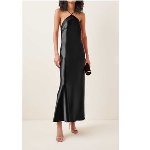 Genuine GALVAN LONDON Faceted Cocktail Dress in Jet Black UK10/US6 (FR38)